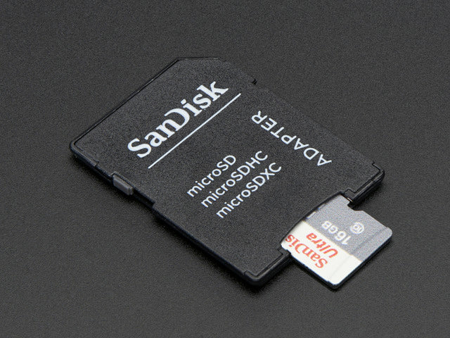 SD/MicroSD Memory Card - 16GB Class 10 - Adapter Included