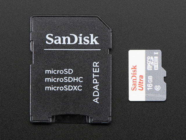 SD/MicroSD Memory Card - 16GB Class 10 - Adapter Included