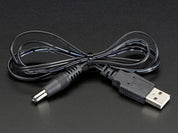 USB to 2.1mm Male Barrel Jack Cable
