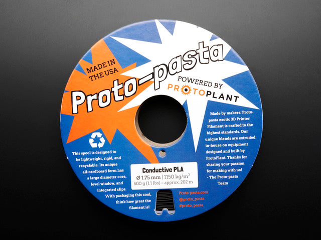Proto-Pasta - 1.75mm 500g Conductive PLA Filament