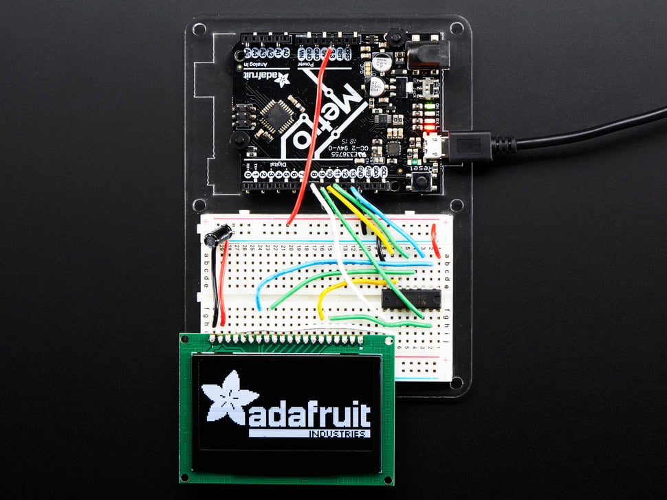 Monochrome 2.42" 128x64 OLED Graphic Display Module Kit