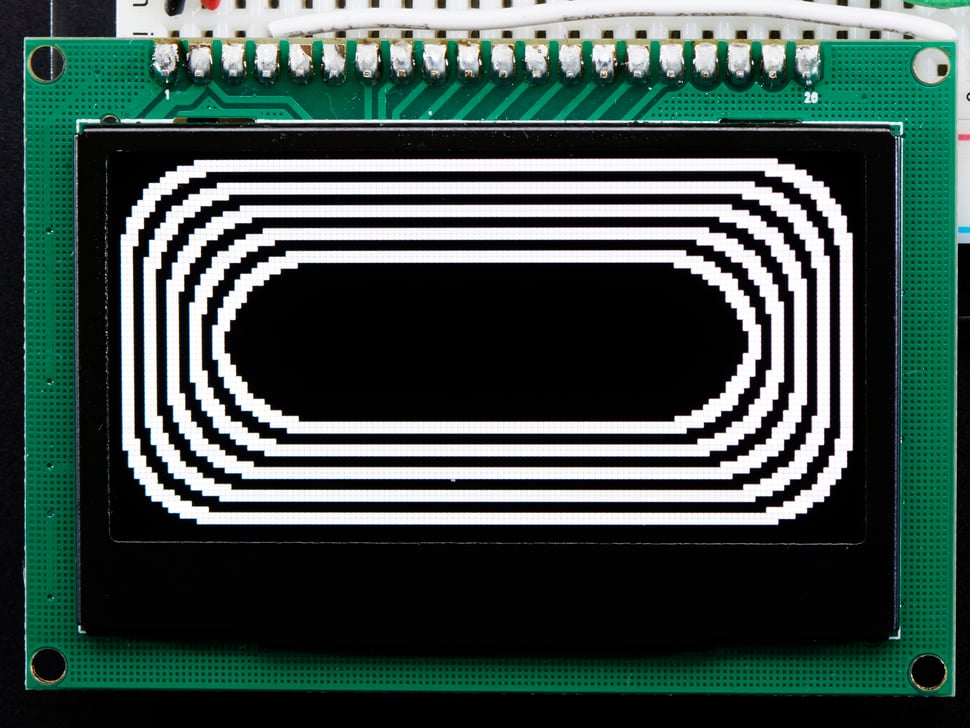 Monochrome 2.42" 128x64 OLED Graphic Display Module Kit