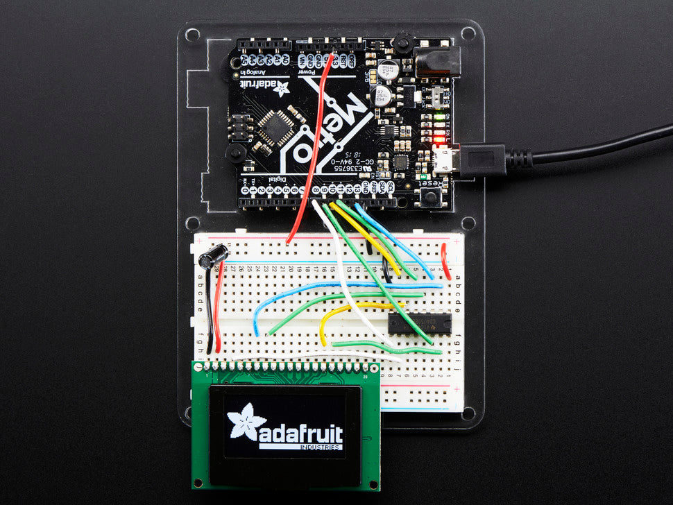 Monochrome 1.54" 128x64 OLED Graphic Display Module Kit