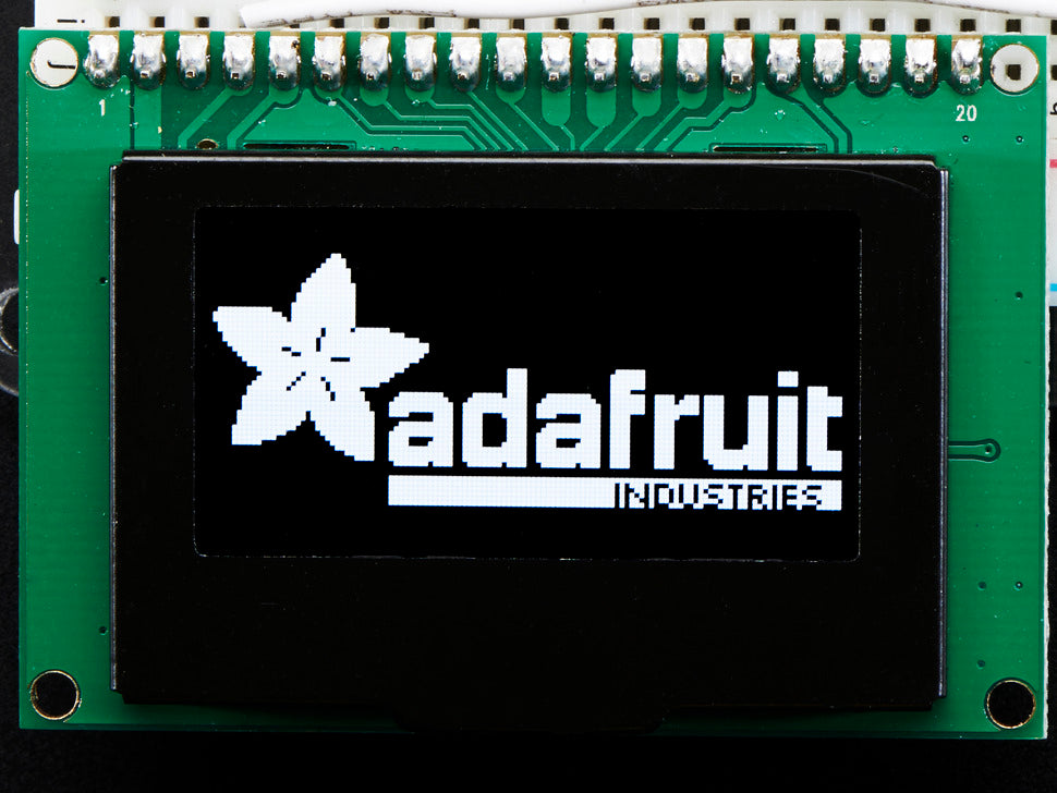 Monochrome 1.54" 128x64 OLED Graphic Display Module Kit