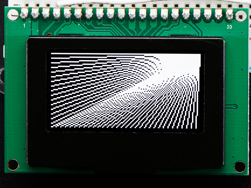 Monochrome 1.54" 128x64 OLED Graphic Display Module Kit