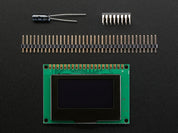 Monochrome 1.54" 128x64 OLED Graphic Display Module Kit