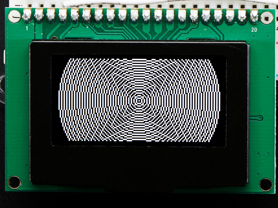 Monochrome 1.54" 128x64 OLED Graphic Display Module Kit