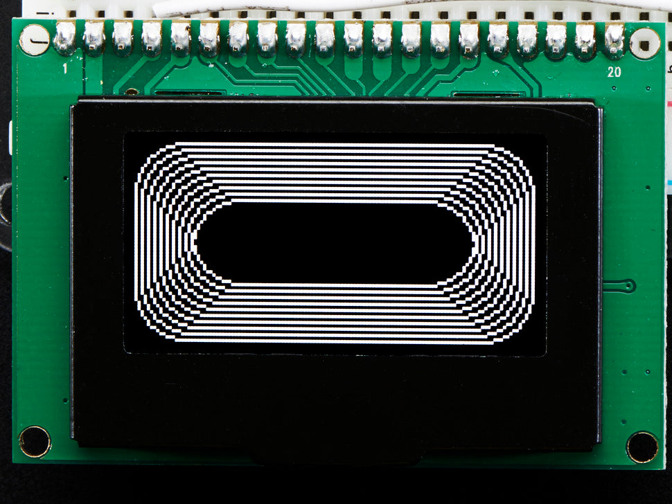Monochrome 1.54" 128x64 OLED Graphic Display Module Kit