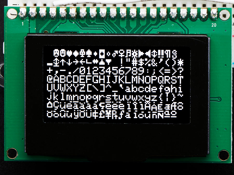 Monochrome 1.54" 128x64 OLED Graphic Display Module Kit