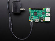 MicroUSB Plug to 5.5/2.1mm DC Barrel Jack Adapter