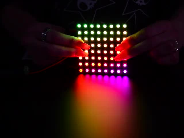 Flexible Adafruit DotStar Matrix 8x8 - 64 RGB LED Pixels