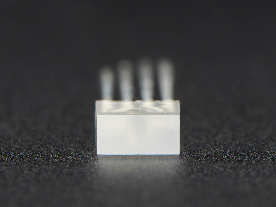 Diffused Rectangular 5mm RGB LEDs - Pack of 10
