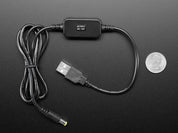 USB to 5.5mm / 2.1mm DC Booster Cable - 12V Output