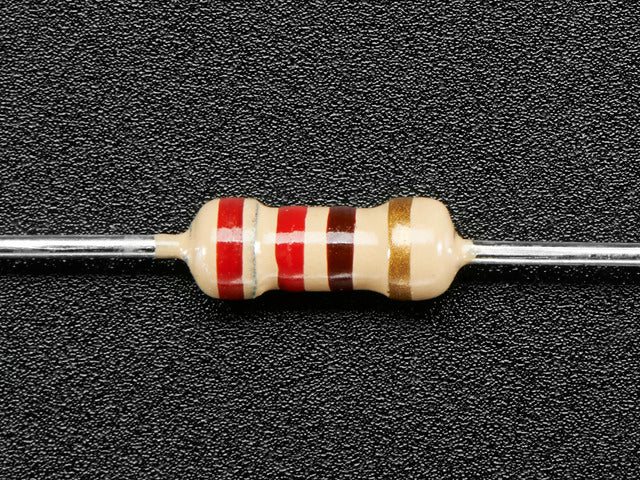 Through-Hole Resistors - 220 ohm 5% 1/4W - Pack of 25