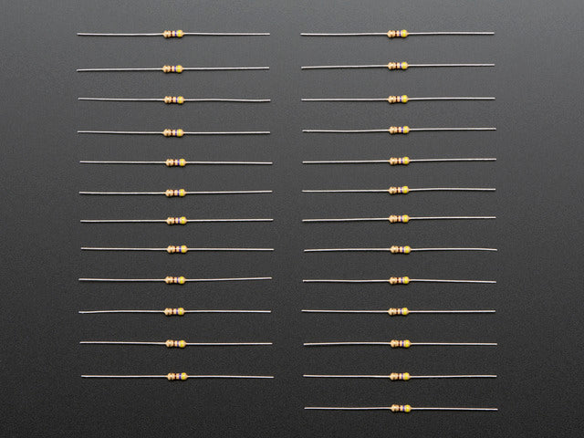 Through-Hole Resistors - 470 ohm 5% 1/4W - Pack of 25