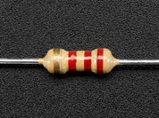 Through-Hole Resistors - 2.2K ohm 5% 1/4W - Pack of 25