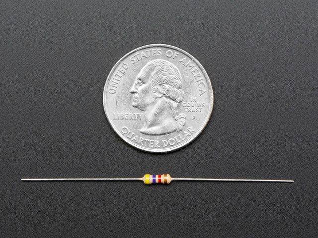 Through-Hole Resistors - 4.7K ohm 5% 1/4W - Pack of 25