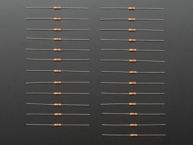 Through-Hole Resistors - 22K ohm 5% 1/4W - Pack of 25