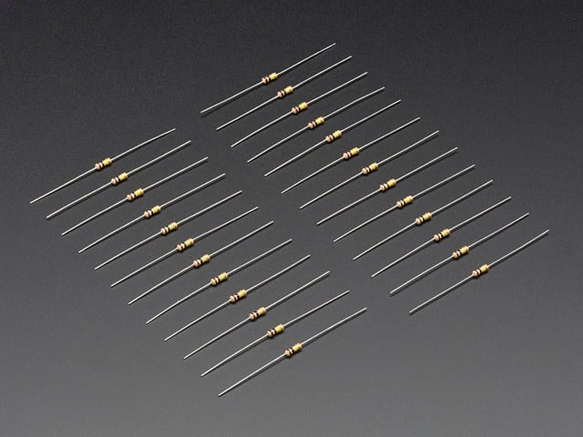 Through-Hole Resistors - 100K ohm 5% 1/4W - Pack of 25