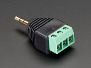 3.5mm (1/8") Stereo Audio Plug Terminal Block