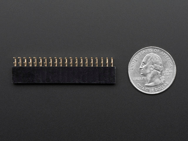 0.1" 2x20-pin Strip Right Angle Female Header