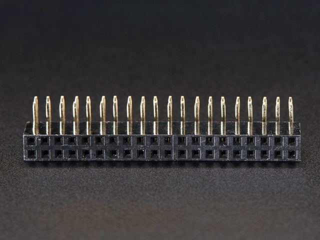 0.1" 2x20-pin Strip Right Angle Female Header