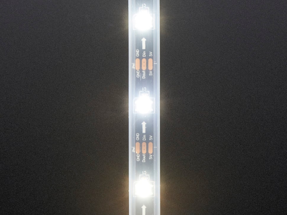 Adafruit NeoPixel Digital RGBW LED Strip - Black PCB 30 LED/m 1m