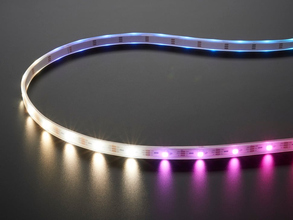 Adafruit NeoPixel Digital RGBW LED Strip - White PCB 30 LED/m 5m
