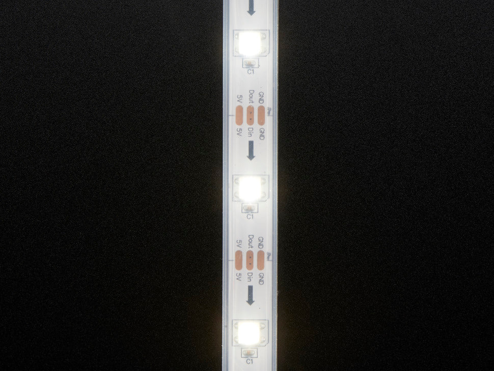 Adafruit NeoPixel Digital RGBW LED Strip - White PCB 30 LED/m 5m