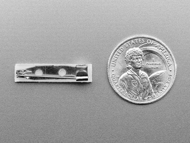 Silver Pin Back with Foam Adhesive