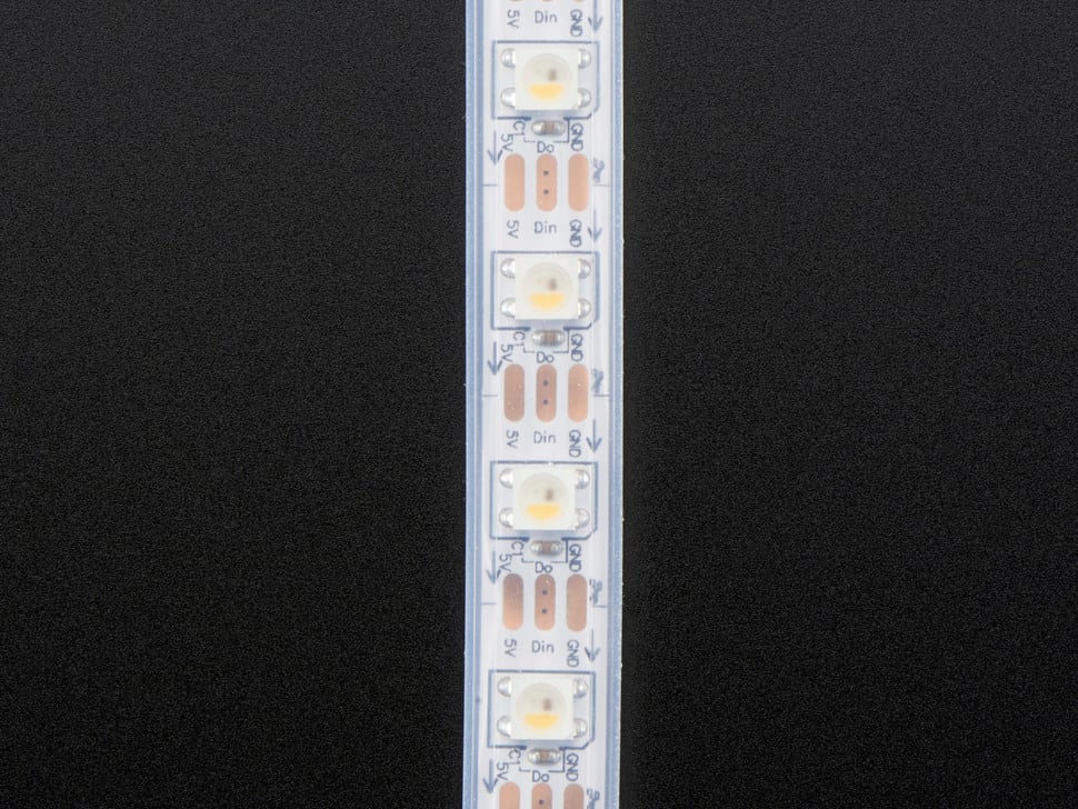 Adafruit NeoPixel Digital RGBW LED Strip - White PCB 60 LED/m 4m