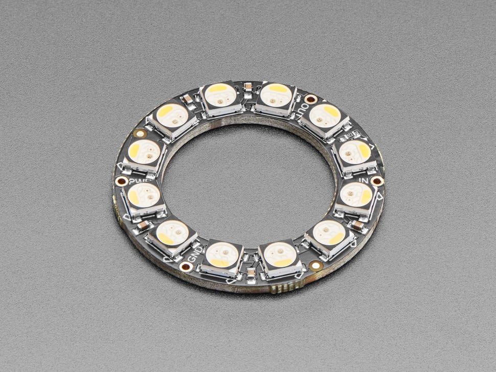 NeoPixel Ring - 12 x 5050 RGBW LEDs w/ Integrated Drivers
