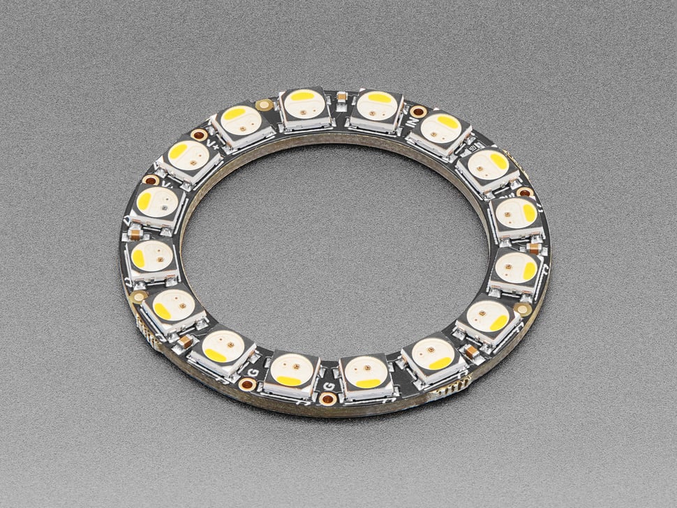 NeoPixel Ring - 16 x 5050 RGBW LEDs w/ Integrated Drivers