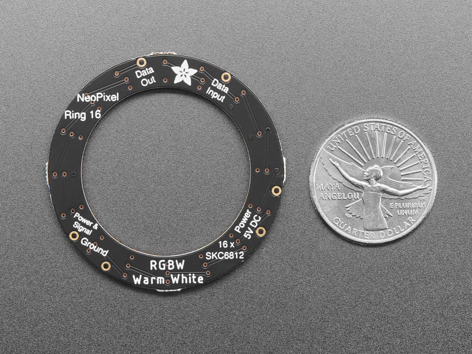 NeoPixel Ring - 16 x 5050 RGBW LEDs w/ Integrated Drivers