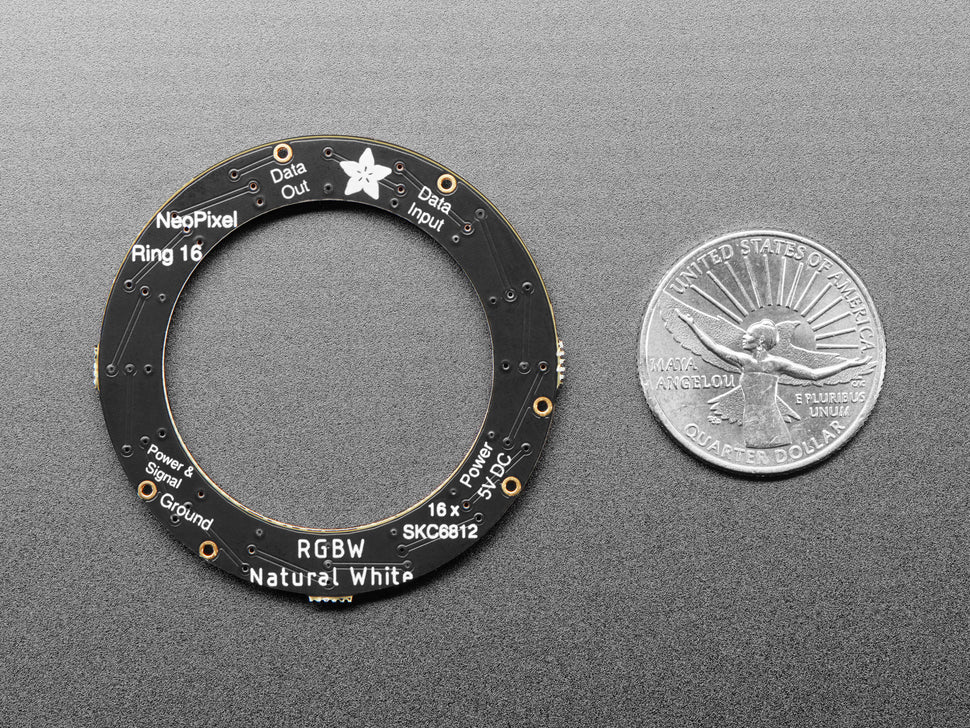 NeoPixel Ring - 16 x 5050 RGBW LEDs w/ Integrated Drivers