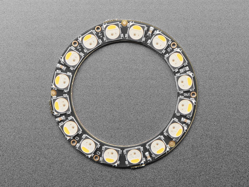 NeoPixel Ring - 16 x 5050 RGBW LEDs w/ Integrated Drivers