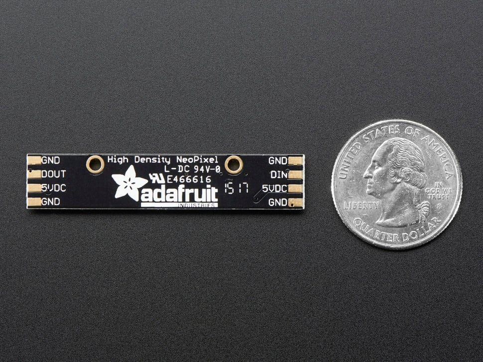 NeoPixel Stick - 8 x 5050 RGBW LEDs - Warm White - ~3000K