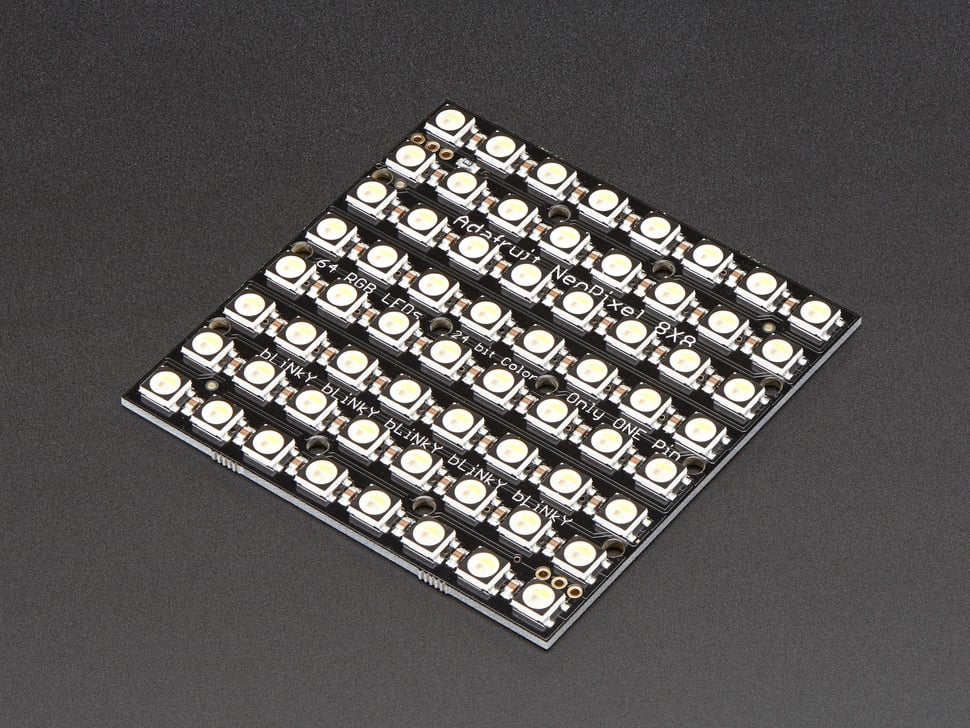 Adafruit NeoPixel NeoMatrix - 64 RGBW - Natural