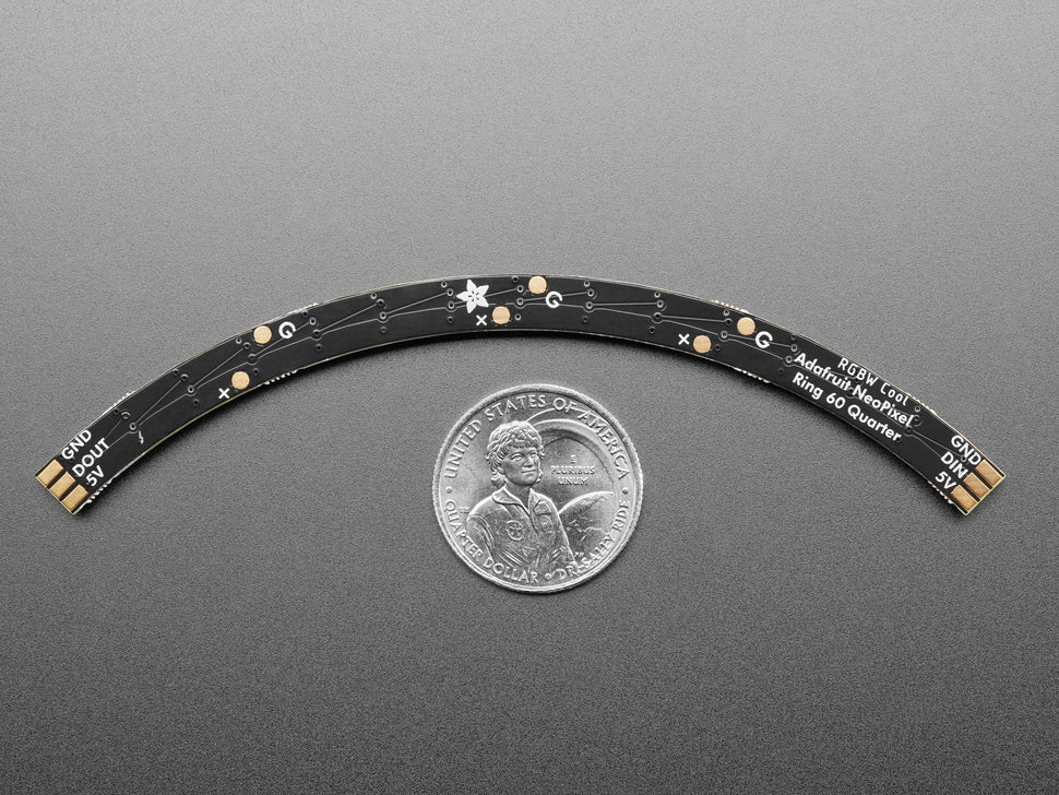 NeoPixel 1/4 60 Ring - 5050 RGBW LED w/ Integrated Drivers