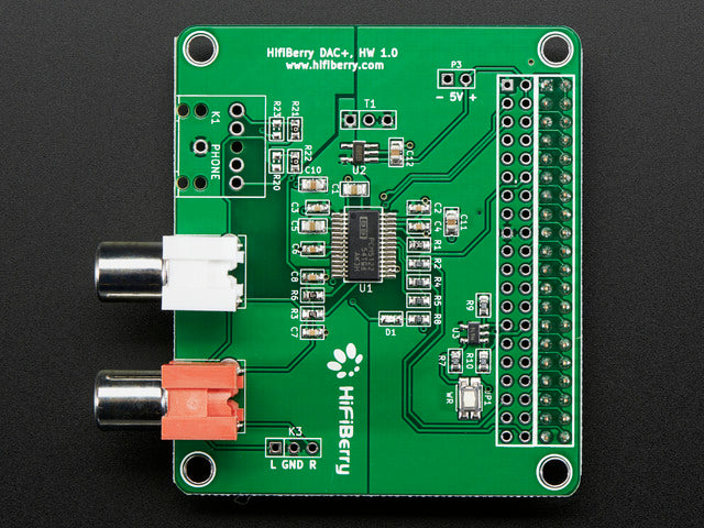 HiFiBerry DAC+ HAT - Standard RCA