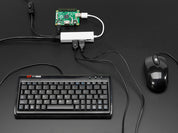 USB 2.0 and Ethernet Hub - 3 USB Ports and 1 Ethernet