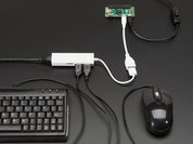 USB 2.0 and Ethernet Hub - 3 USB Ports and 1 Ethernet