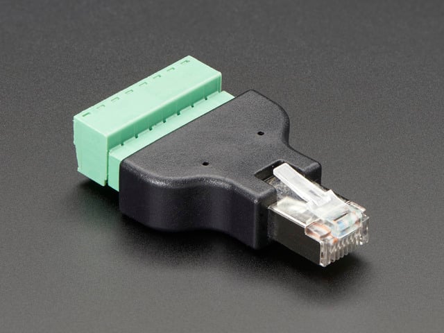 Ethernet RJ45 Male Plug Terminal Block