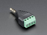 3.5mm (1/8") 4-Pole (TRRS) Audio Plug Terminal Block