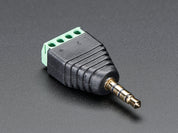 3.5mm (1/8") 4-Pole (TRRS) Audio Plug Terminal Block