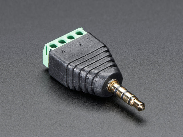 3.5mm (1/8") 4-Pole (TRRS) Audio Plug Terminal Block