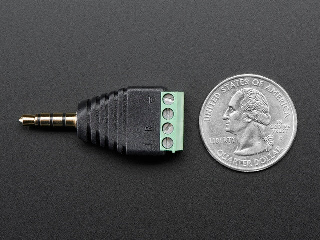 3.5mm (1/8") 4-Pole (TRRS) Audio Plug Terminal Block