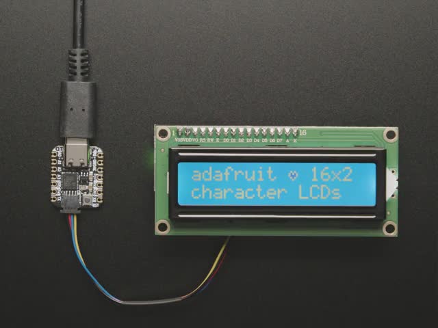 i2c / SPI character LCD backpack - STEMMA QT / Qwiic