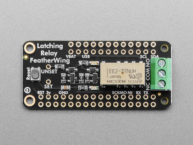 Adafruit Latching Mini Relay FeatherWing