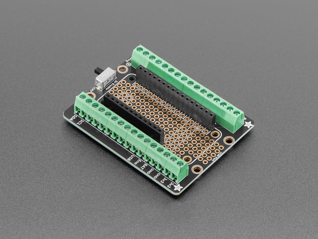 Assembled Terminal Block Breakout FeatherWing for all Feathers